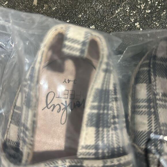 Monkey Feet Plaid Espadrille Flats - New in Package 3-4Y - Picture 5 of 6